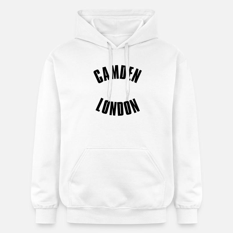 Logo de l’arc de Gamden Londres - Sweat à capuche Softstyle® Gildan Unisexe - blanc