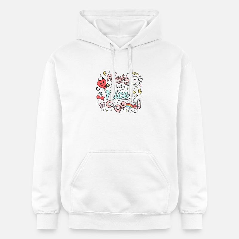 Déclaration de Gribouillis Espiègle Mais Espiègle - Sweat à capuche Softstyle® Gildan Unisexe - blanc