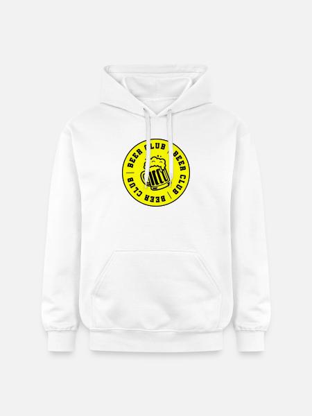 Bier Club Verein Saufen - Gildan Unisex Softstyle® Midweight Hoodie - Weiß