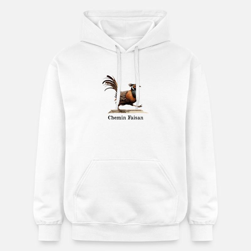 CHEMIN FAISAN !   - Sweat à capuche Softstyle® Gildan Unisexe - blanc