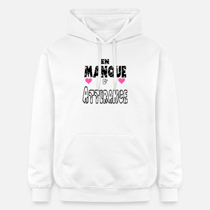 En Manque d'Attirance - Sweat à capuche Softstyle® Gildan Unisexe - blanc