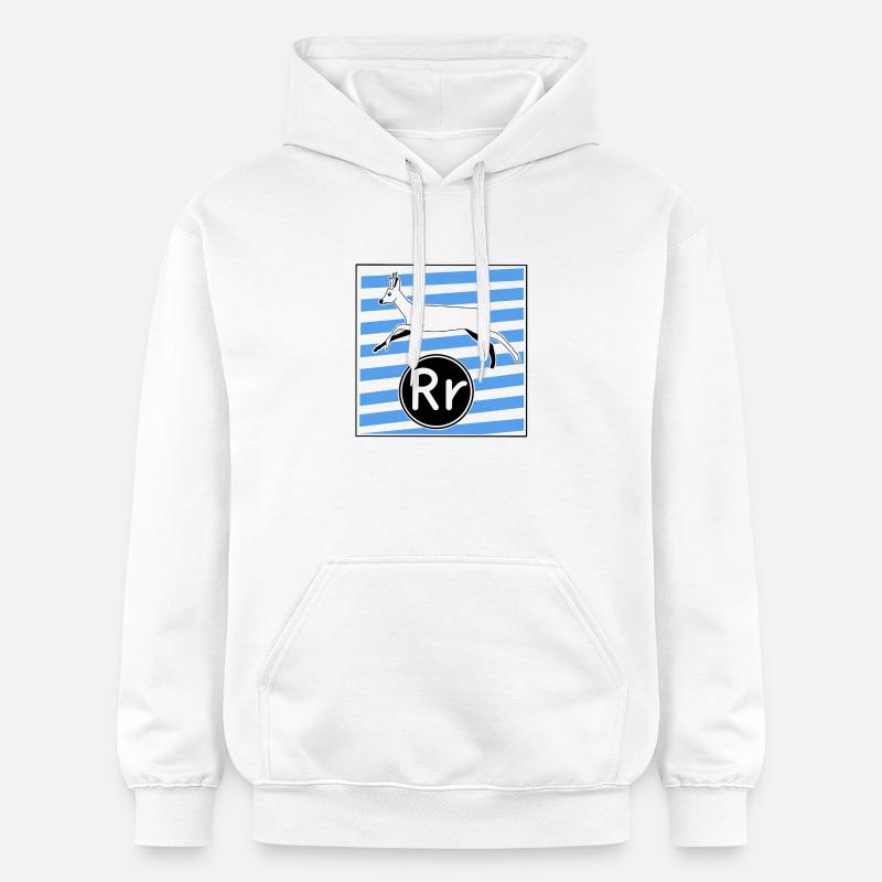 R pour Cerf - Sweat à capuche Softstyle® Gildan Unisexe - blanc