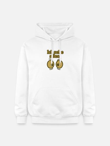 Ich sehe alles Augenprint - Gildan Unisex Softstyle® Midweight Hoodie - Weiß