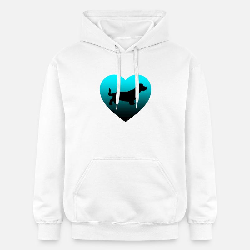 Teckel - Sweat à capuche Softstyle® Gildan Unisexe - blanc