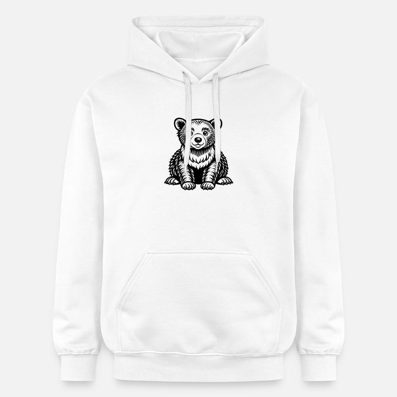 Bébé ours - Sweat à capuche Softstyle® Gildan Unisexe - blanc