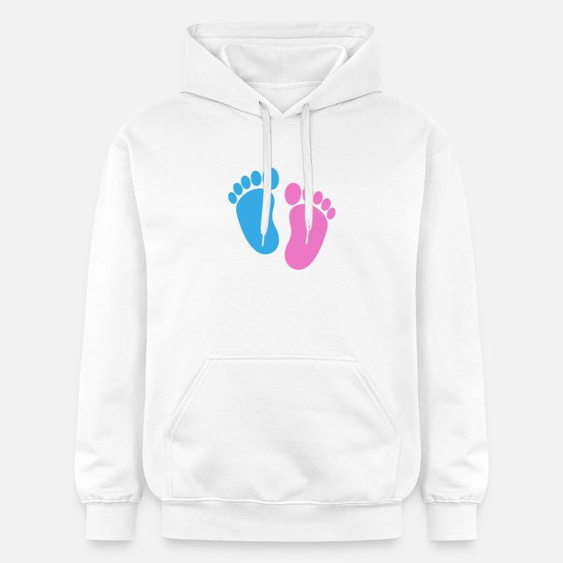 Pieds de bébé - Sweat à capuche Softstyle® Gildan Unisexe - blanc