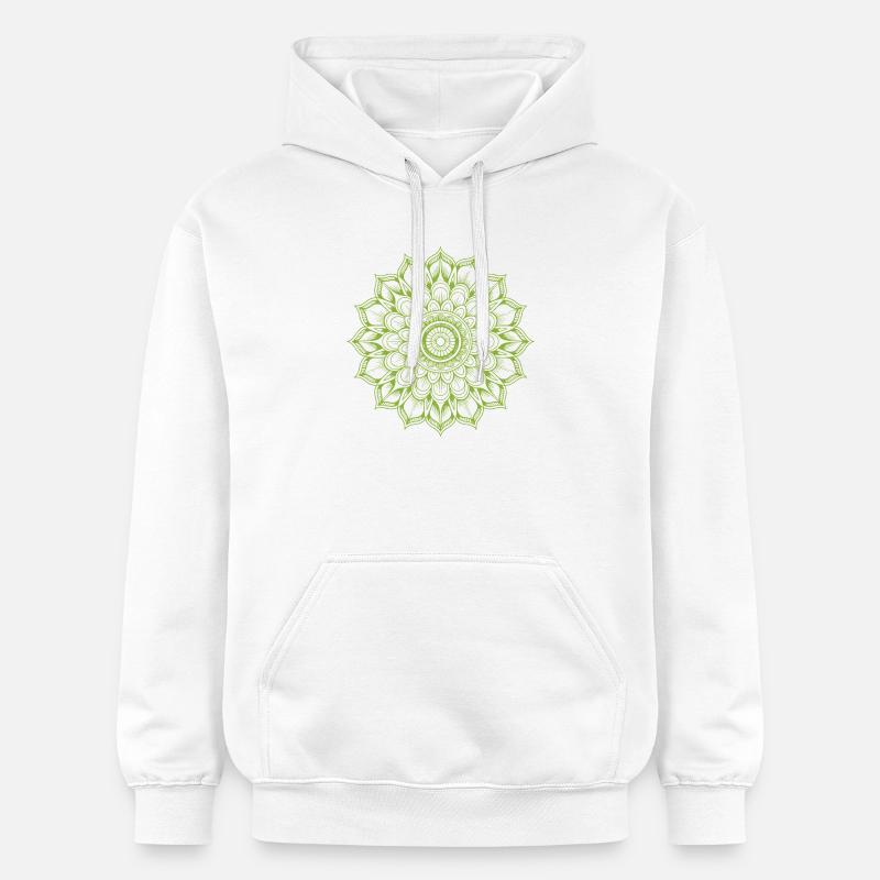 Mandala - Sweat à capuche Softstyle® Gildan Unisexe - blanc