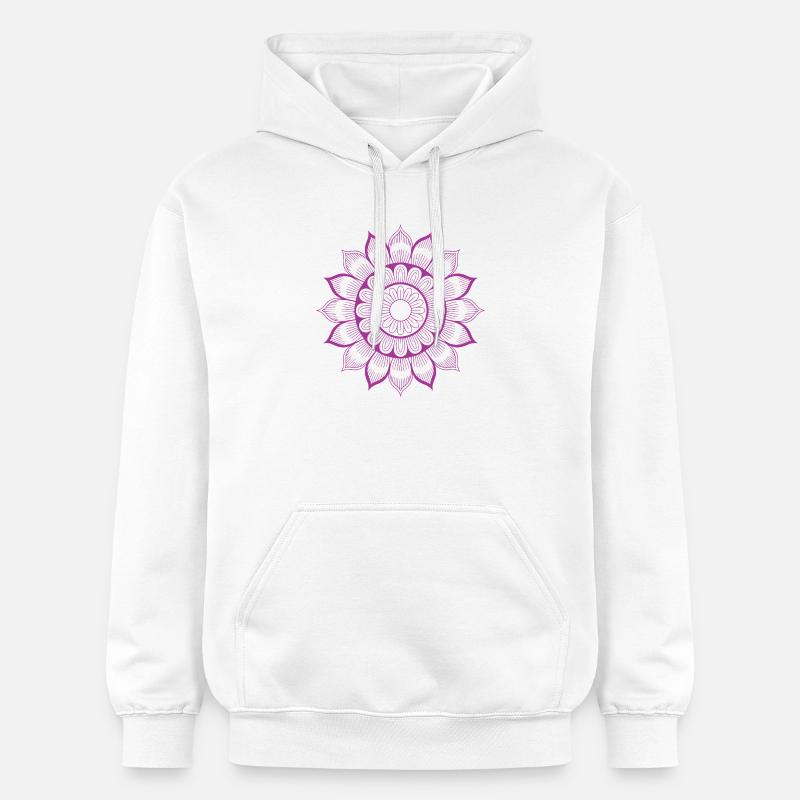 Mandala - Sweat à capuche Softstyle® Gildan Unisexe - blanc