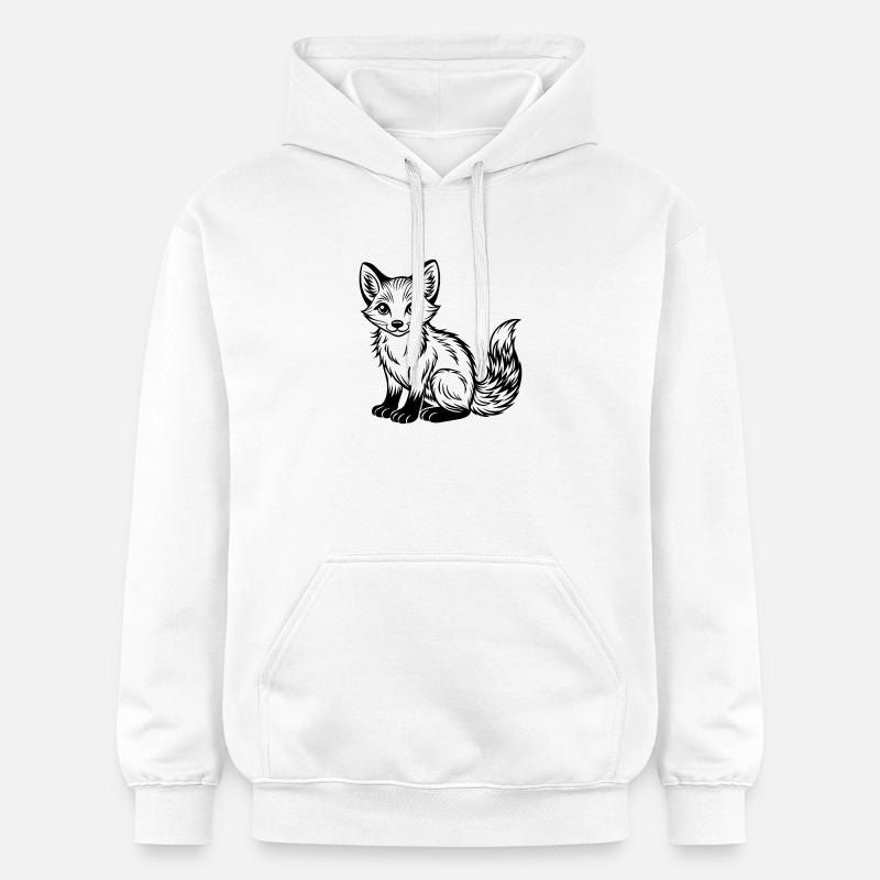 Bébé renard - Sweat à capuche Softstyle® Gildan Unisexe - blanc