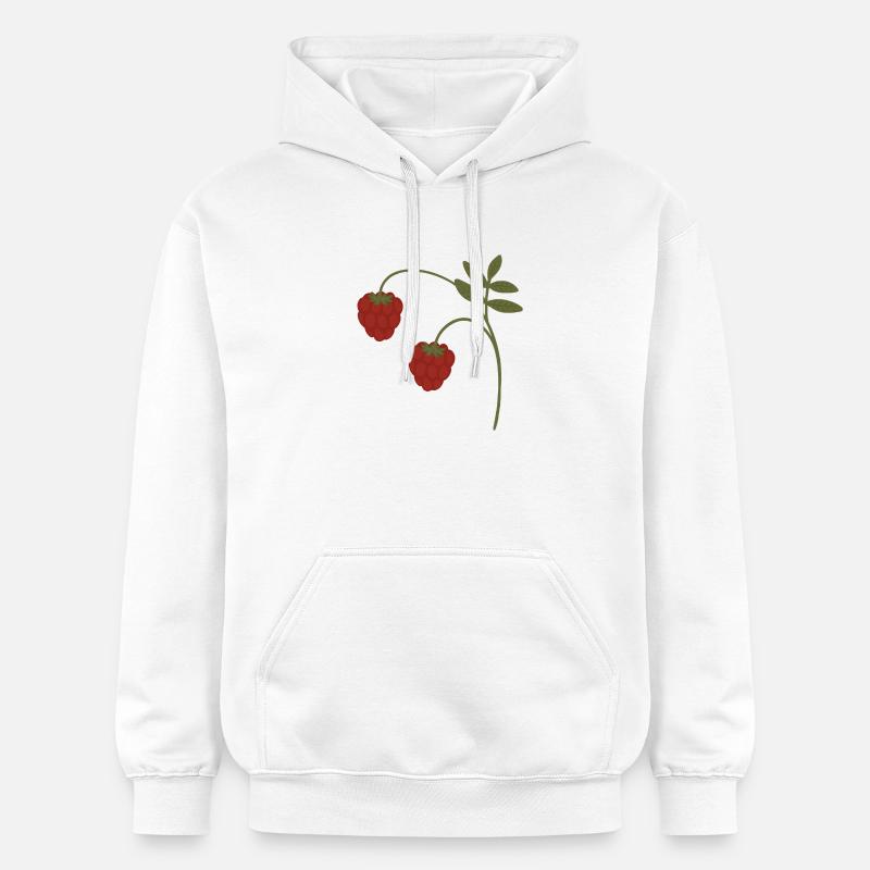 Framboises - Sweat à capuche Softstyle® Gildan Unisexe - blanc