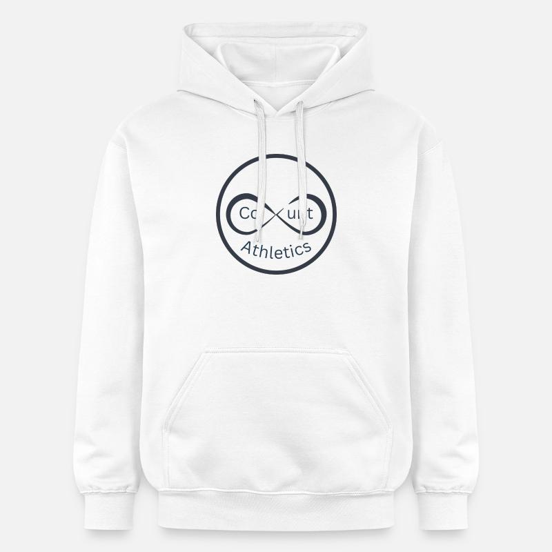 Logo d’athlétisme infini - Sweat à capuche Softstyle® Gildan Unisexe - blanc