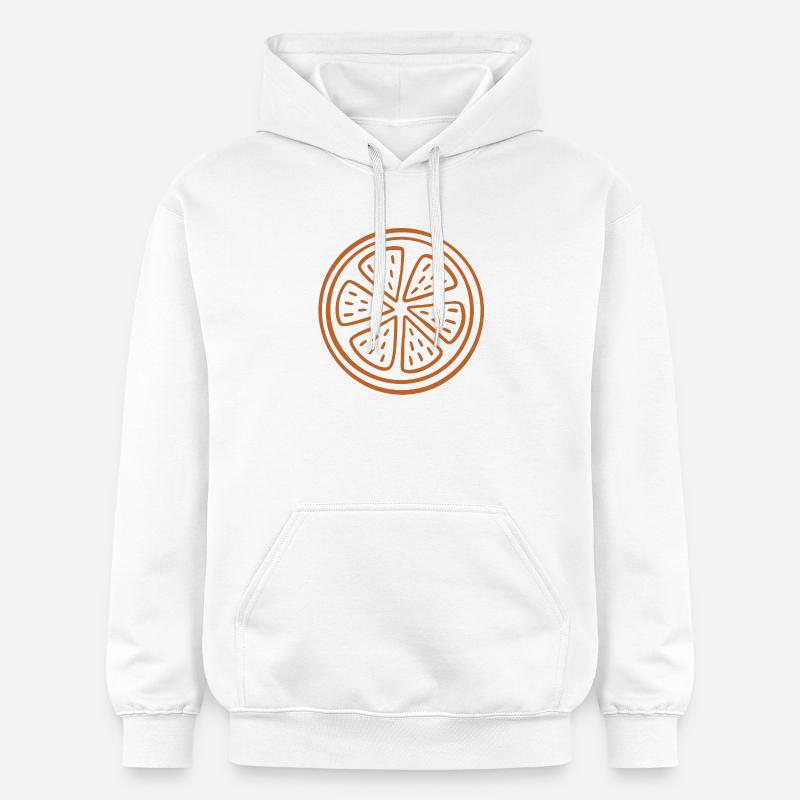 Art en tranches d’agrumes - Sweat à capuche Softstyle® Gildan Unisexe - blanc