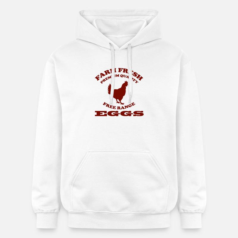 Oeuf - Sweat à capuche Softstyle® Gildan Unisexe - blanc
