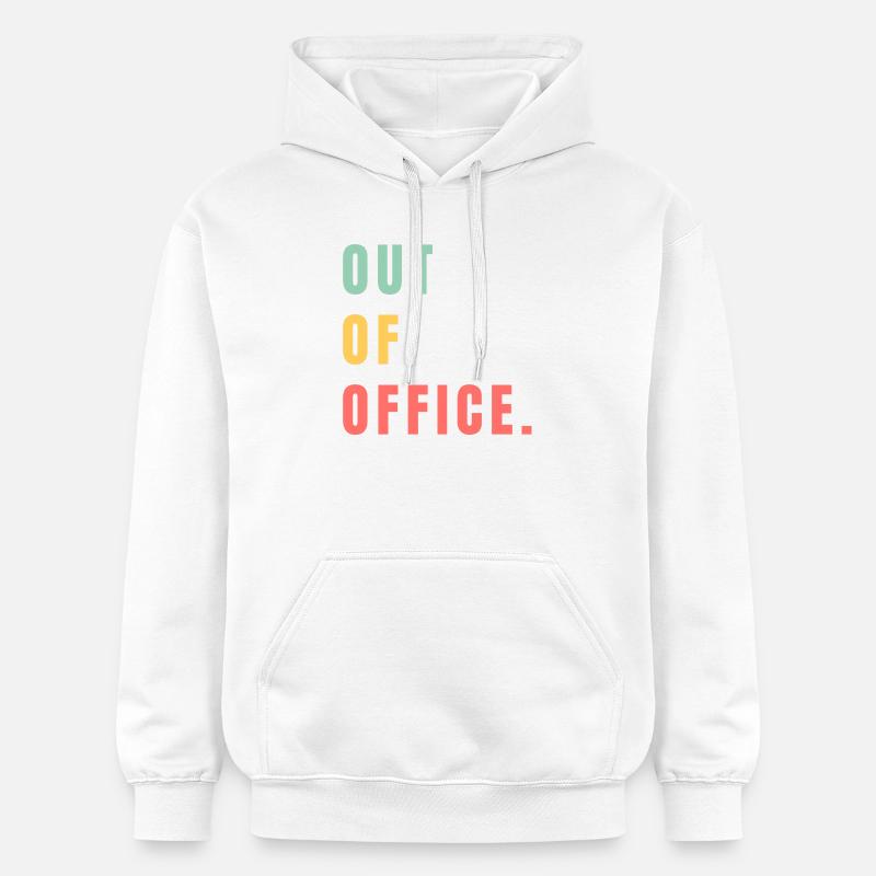 Absent du bureau - Sweat à capuche Softstyle® Gildan Unisexe - blanc