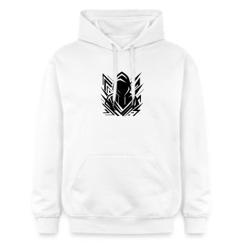 Schatten Hoodie Spikes - Gildan Unisex Softstyle® Midweight Hoodie - Weiß - Vorne - Liana (172cm) & Jaron (178cm)