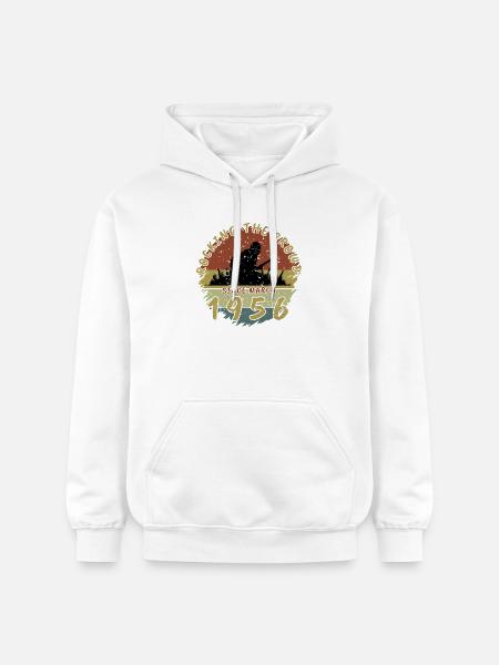 70-års fødselsdag Ryster publikum GIT 03/1956 - Gildan Softstyle® Midweight unisex-hoodie - hvid