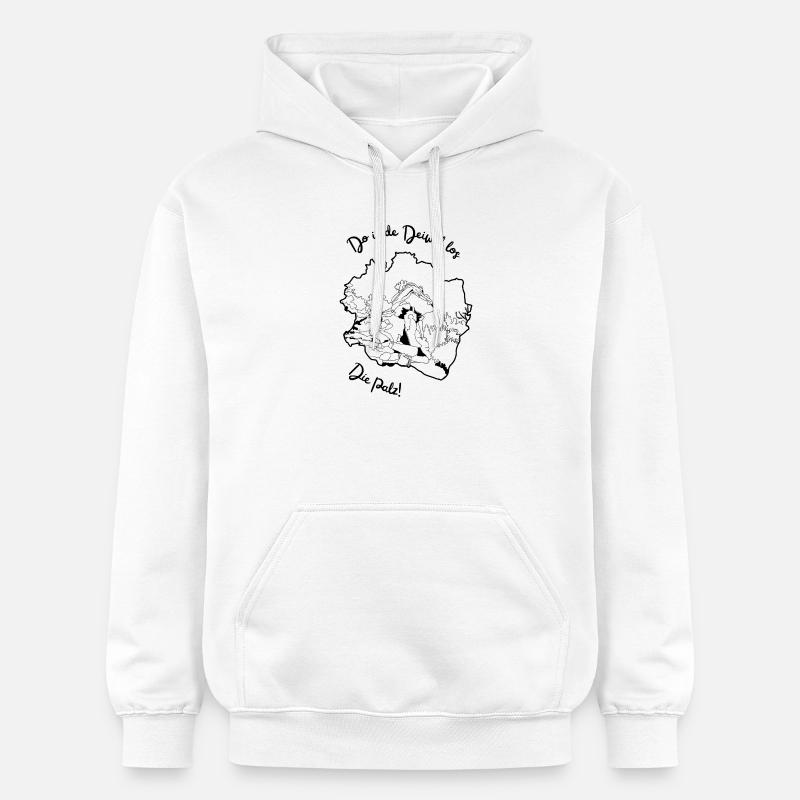 Do is de Deiwel los - Sweat à capuche Softstyle® Gildan Unisexe - blanc