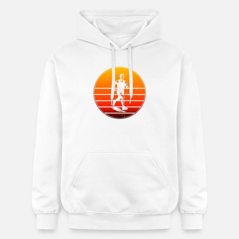 Motif emblématique de la course - Sweat à capuche Softstyle® Gildan Unisexe - blanc