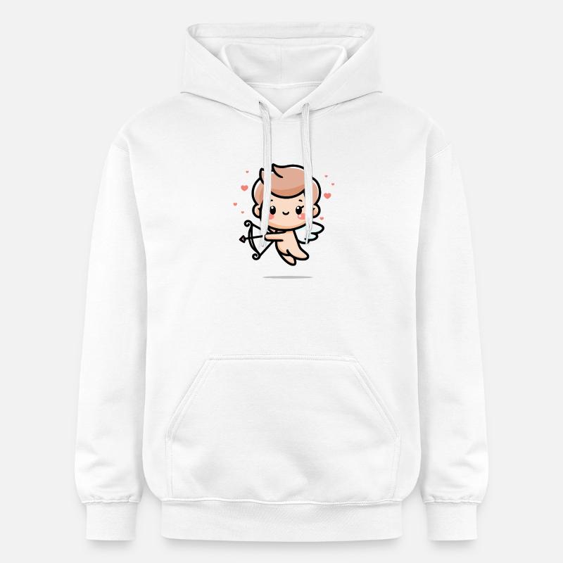 Doux Cupidon - Sweat à capuche Softstyle® Gildan Unisexe - blanc
