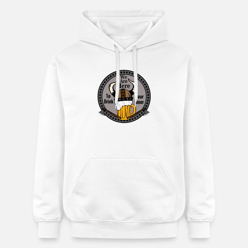 Vikings Buveurs de bière Vikings - Sweat à capuche Softstyle® Gildan Unisexe - blanc