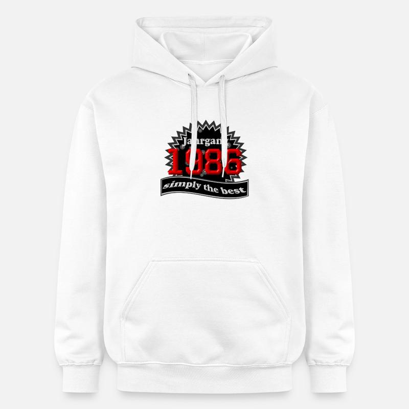 Né en 1986, 40e anniversaire - Sweat à capuche Softstyle® Gildan Unisexe - blanc