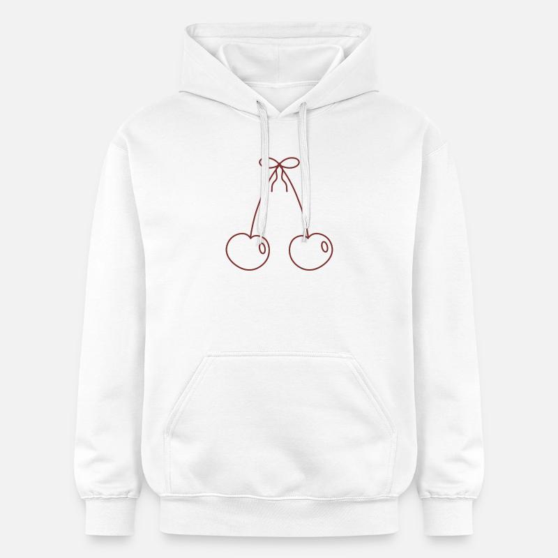 Croquis de Cherry Bowline - Sweat à capuche Softstyle® Gildan Unisexe - blanc