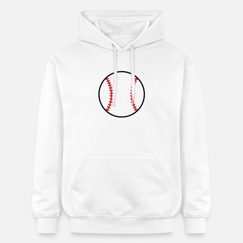 Baseball - Sweat à capuche Softstyle® Gildan Unisexe - blanc