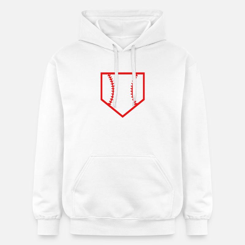 Marbre de baseball - Sweat à capuche Softstyle® Gildan Unisexe - blanc