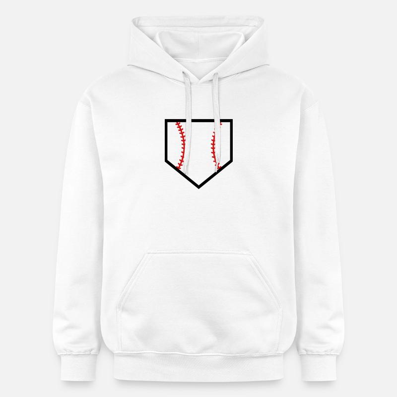 Marbre de baseball - Sweat à capuche Softstyle® Gildan Unisexe - blanc