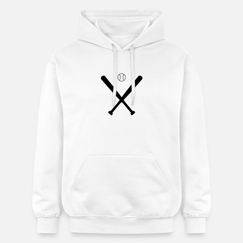 Bats de baseball - Sweat à capuche Softstyle® Gildan Unisexe - blanc