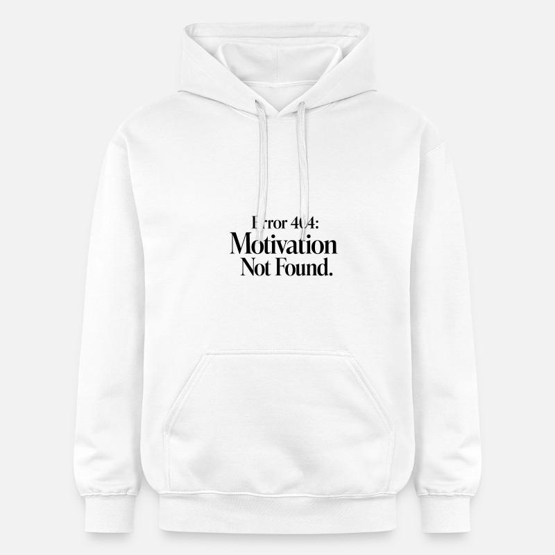 Error 404 Motivation not found - Gildan Unisex Softstyle® Midweight Hoodie - Weiß