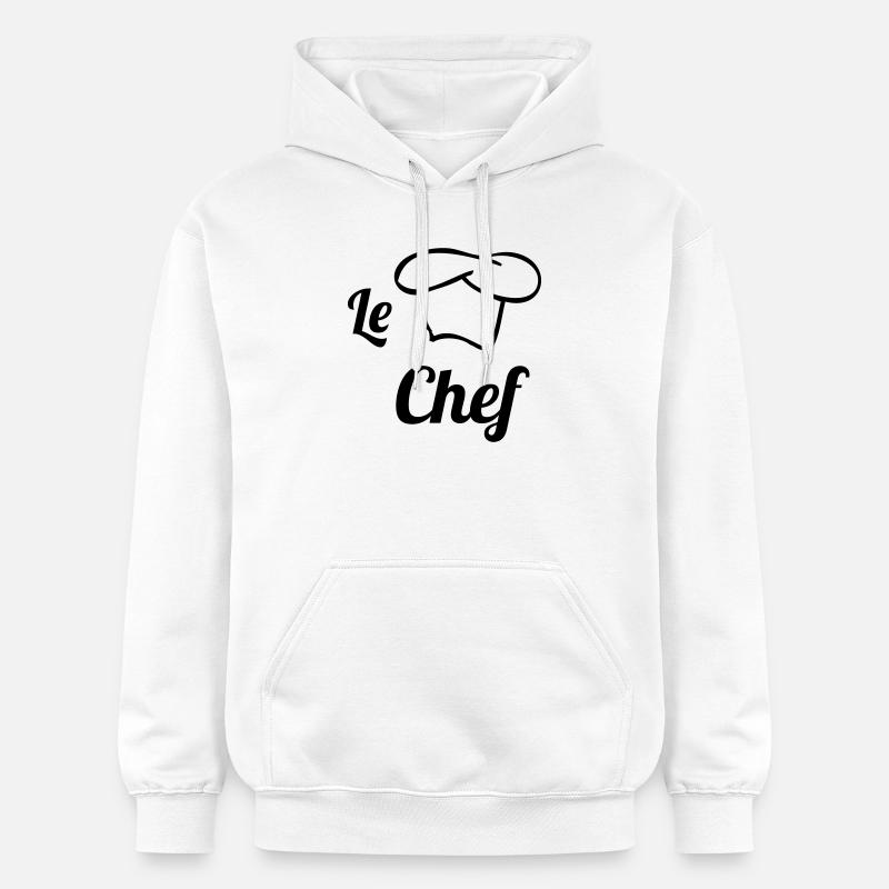 Chef - Cuisine - Cuisinier - Sweat à capuche Softstyle® Gildan Unisexe - blanc