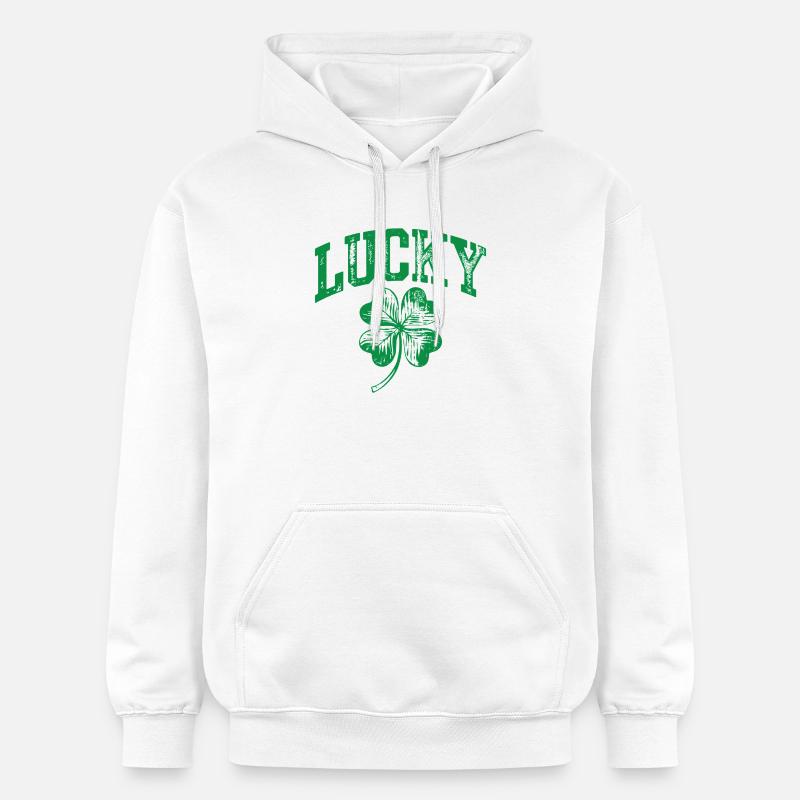 Arche du trèfle chanceux - Sweat à capuche Softstyle® Gildan Unisexe - blanc