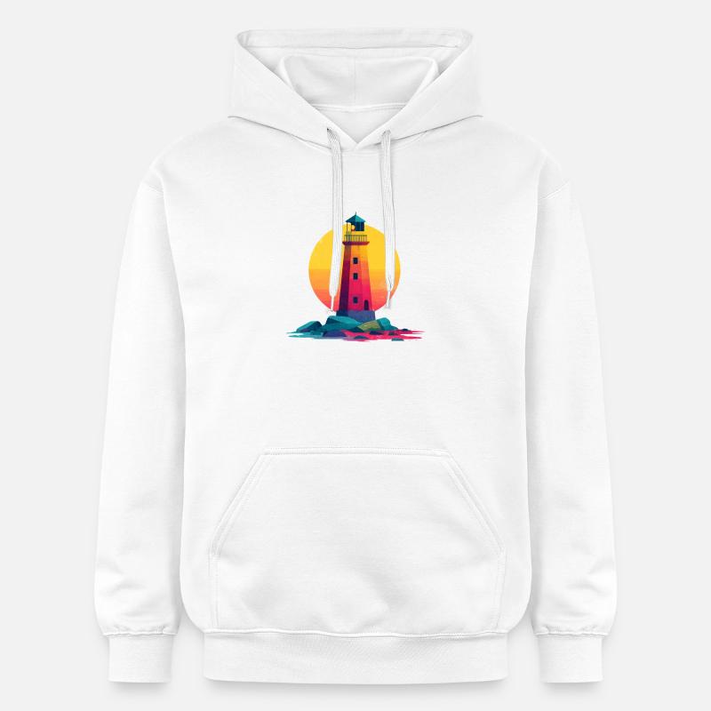 phare - Sweat à capuche Softstyle® Gildan Unisexe - blanc
