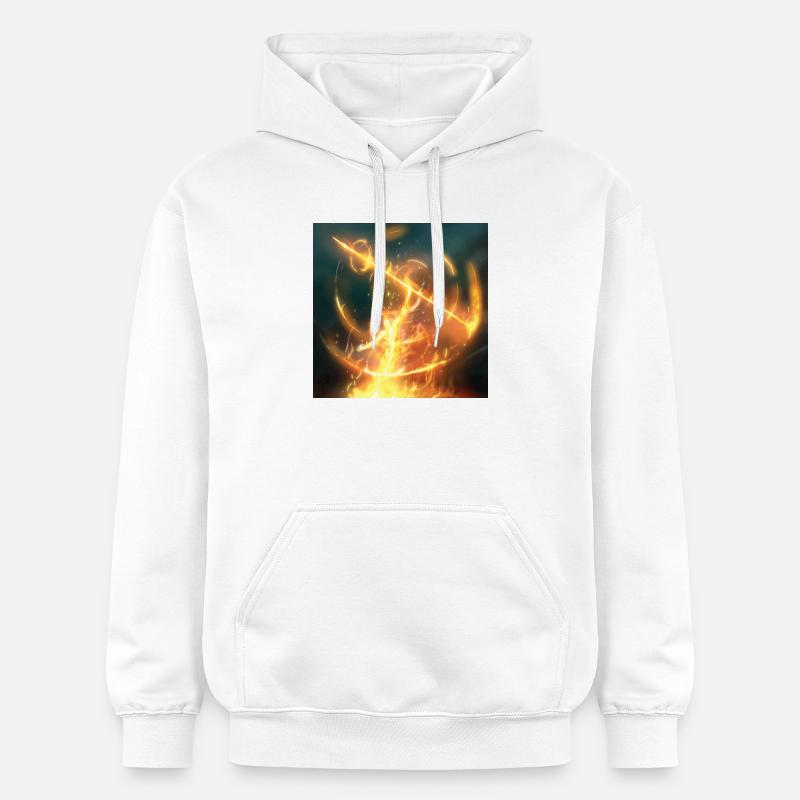 Lance de feu - Sweat à capuche Softstyle® Gildan Unisexe - blanc