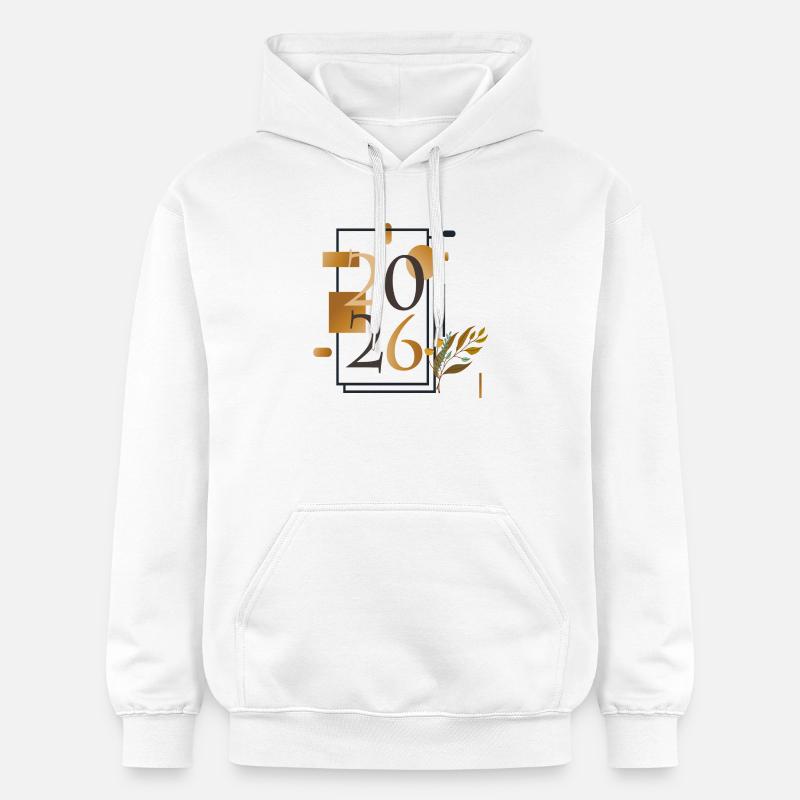 Mon année 2026 - Sweat à capuche Softstyle® Gildan Unisexe - blanc