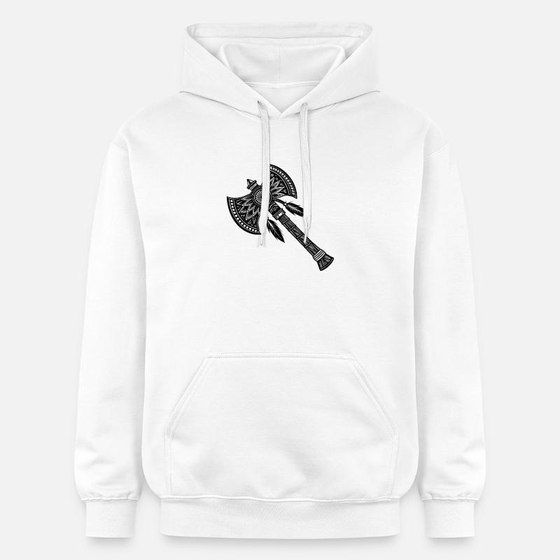 Hache indienne - Sweat à capuche Softstyle® Gildan Unisexe - blanc