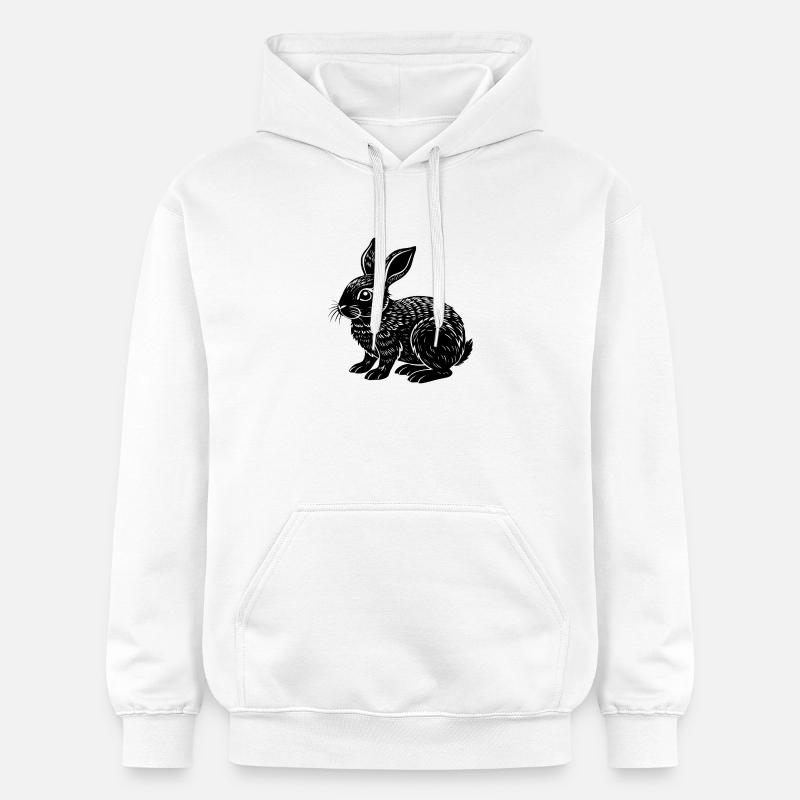 Petit lapin mignon - Sweat à capuche Softstyle® Gildan Unisexe - blanc