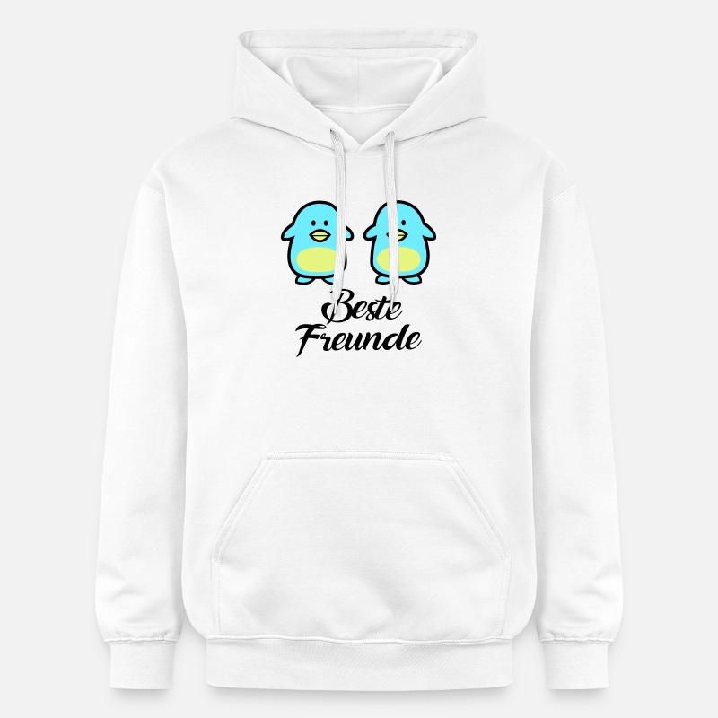 Pinguine Beste Freunde - Gildan Unisex Softstyle® Midweight Hoodie - Weiß