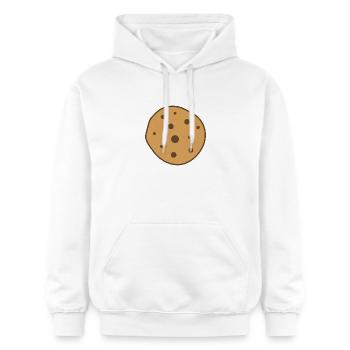 Cookie aux pépites de chocolat - Sweat à capuche Softstyle® Gildan Unisexe - blanc - Devant - Liana (172cm) & Jaron (178cm)