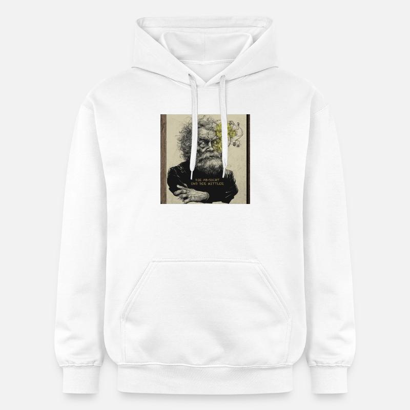 Der_Gedankenblitz-2 - Gildan Unisex Softstyle® Midweight Hoodie - Weiß