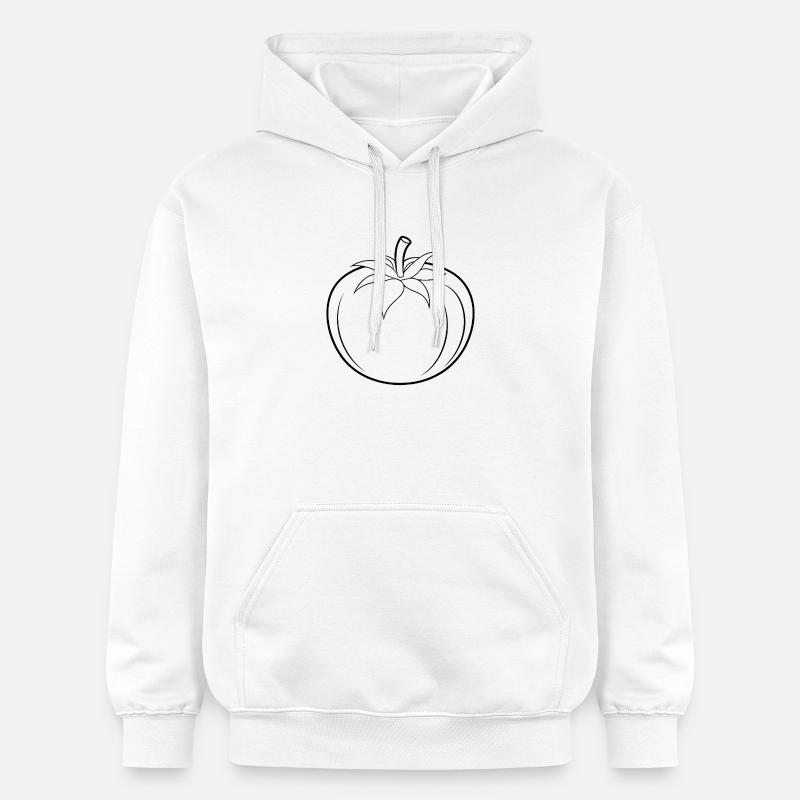 Contour de la tomate - Sweat à capuche Softstyle® Gildan Unisexe - blanc