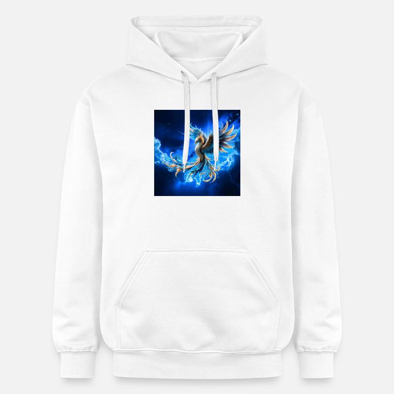 Phénix du Ciel de Feu - Sweat à capuche Softstyle® Gildan Unisexe - blanc