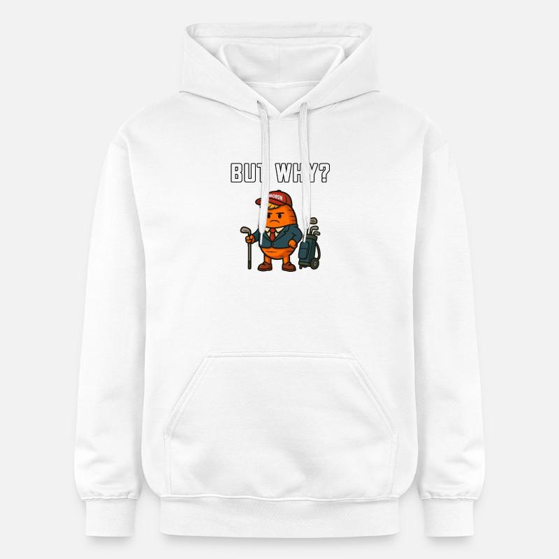 Mais pourquoi la mascotte du golf - Sweat à capuche Softstyle® Gildan Unisexe - blanc