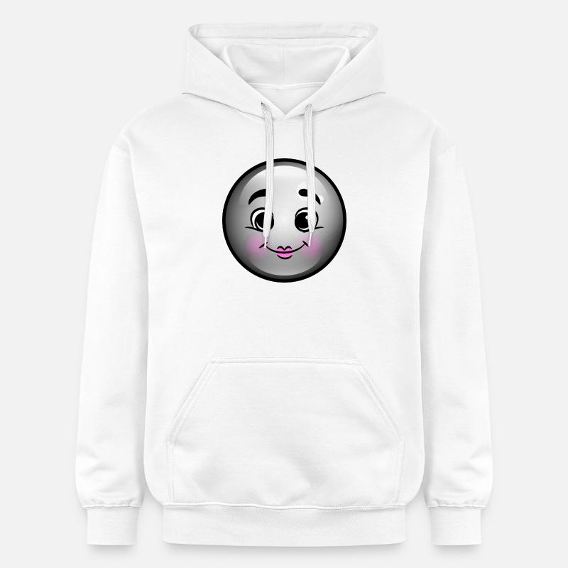Bulle Noire Mignonne - Sweat à capuche Softstyle® Gildan Unisexe - blanc