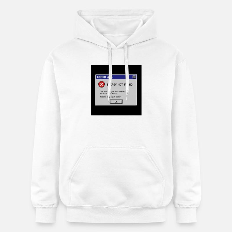Error 404 Energy Not Found - Gildan Unisex Softstyle® Midweight Hoodie - white