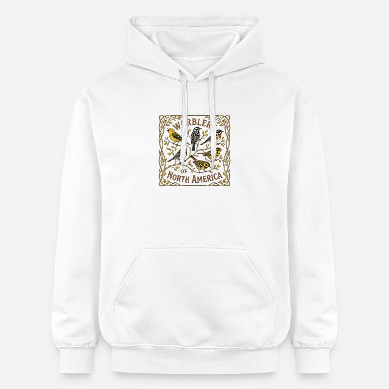 oiseaux - Sweat à capuche Softstyle® Gildan Unisexe - blanc