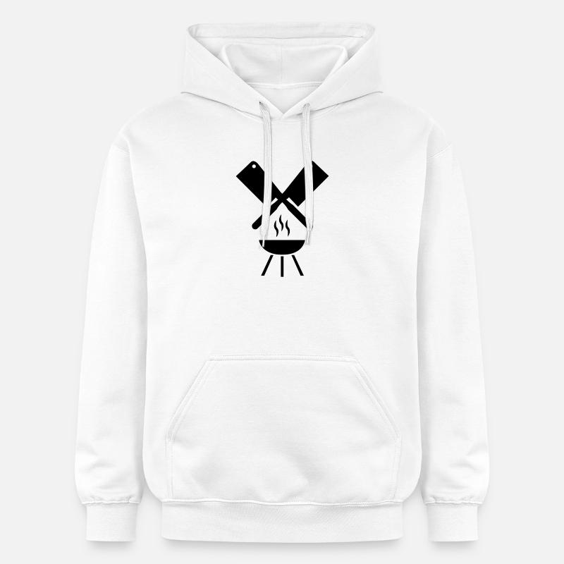 Griller - Sweat à capuche Softstyle® Gildan Unisexe - blanc