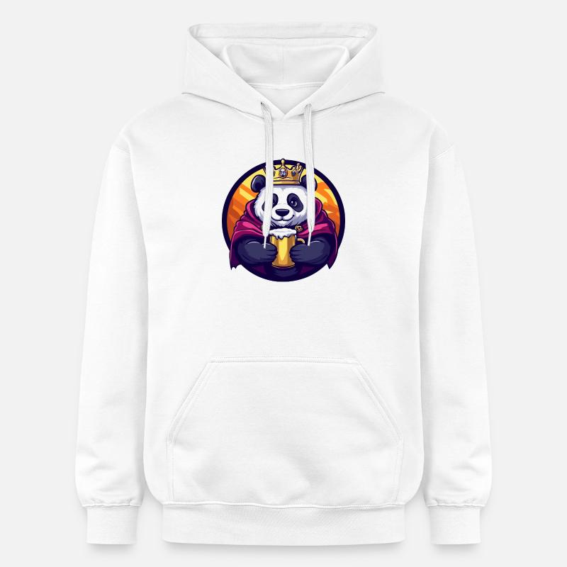 Panda Beer Drôle - Sweat à capuche Softstyle® Gildan Unisexe - blanc