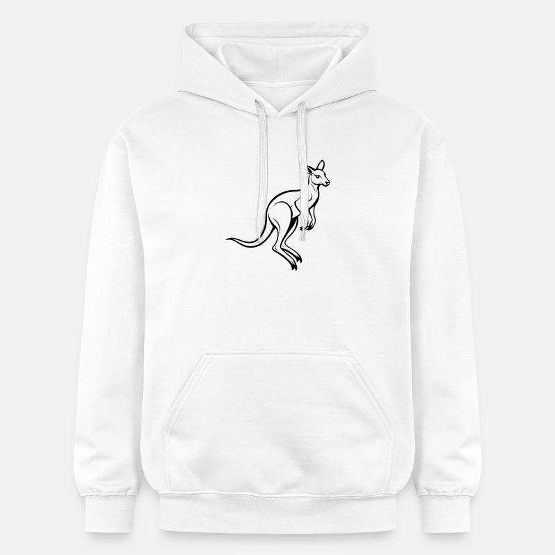 Saut de kangourou - Sweat à capuche Softstyle® Gildan Unisexe - blanc